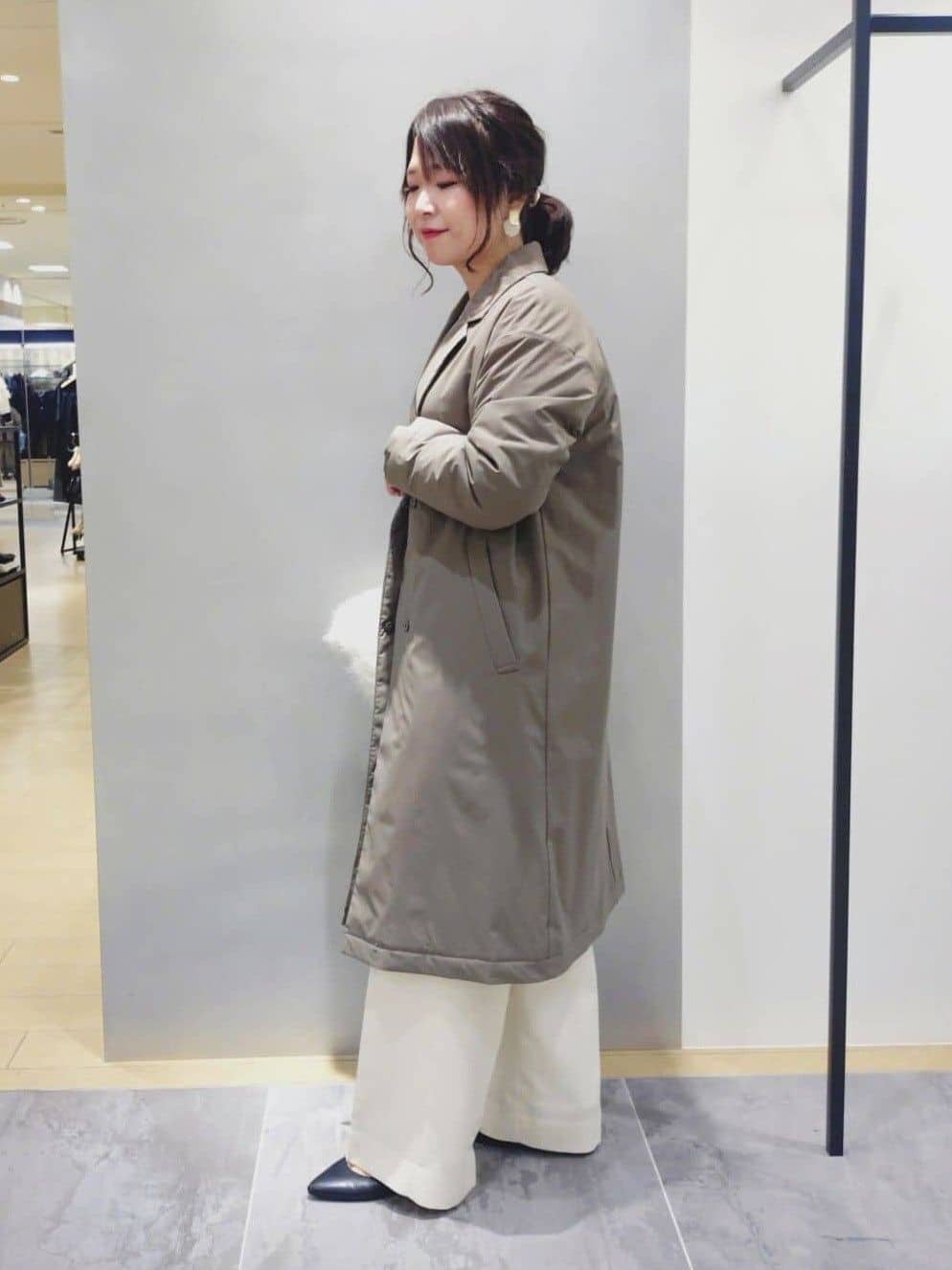 TOMOMIさんの「INDIVI｜【2WAY】フェイクファートート」を使ったコーディネート