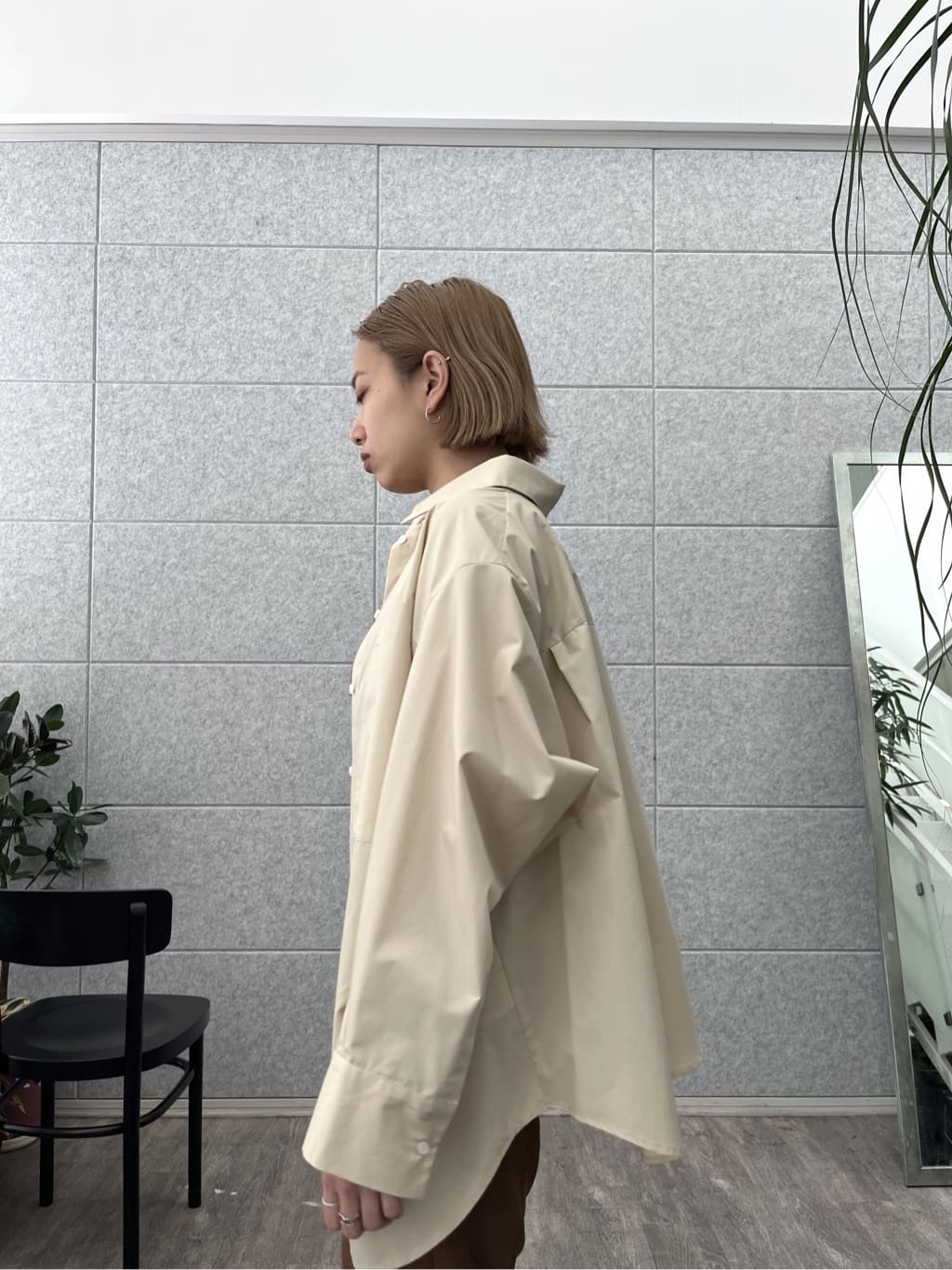 Harukaさんの「INDIVI｜Timeless｜ビッグポケットフォルムシャツ【接触冷感】」を使ったコーディネート