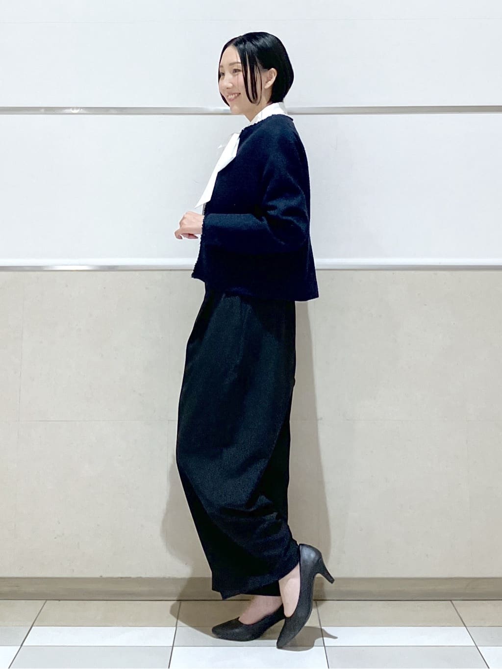 eriko さんの「Dessin｜ツイードクルーネックジャケット」を使ったコーディネート