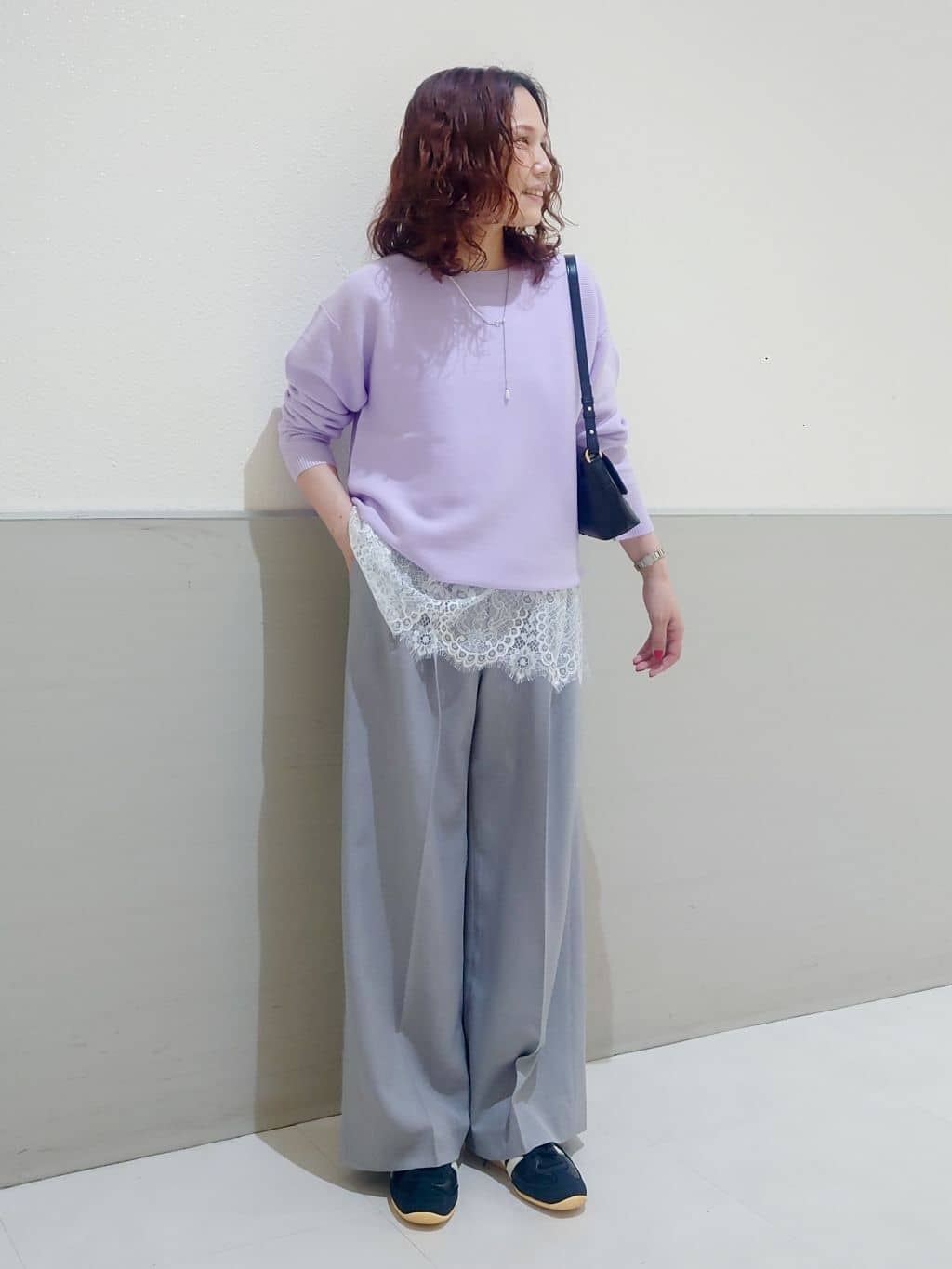 maruさんの「THE SHOP TK｜【通勤にもデイリーにも】CAVIAN 金ボタンダブルブレストジャケット」を使ったコーディネート