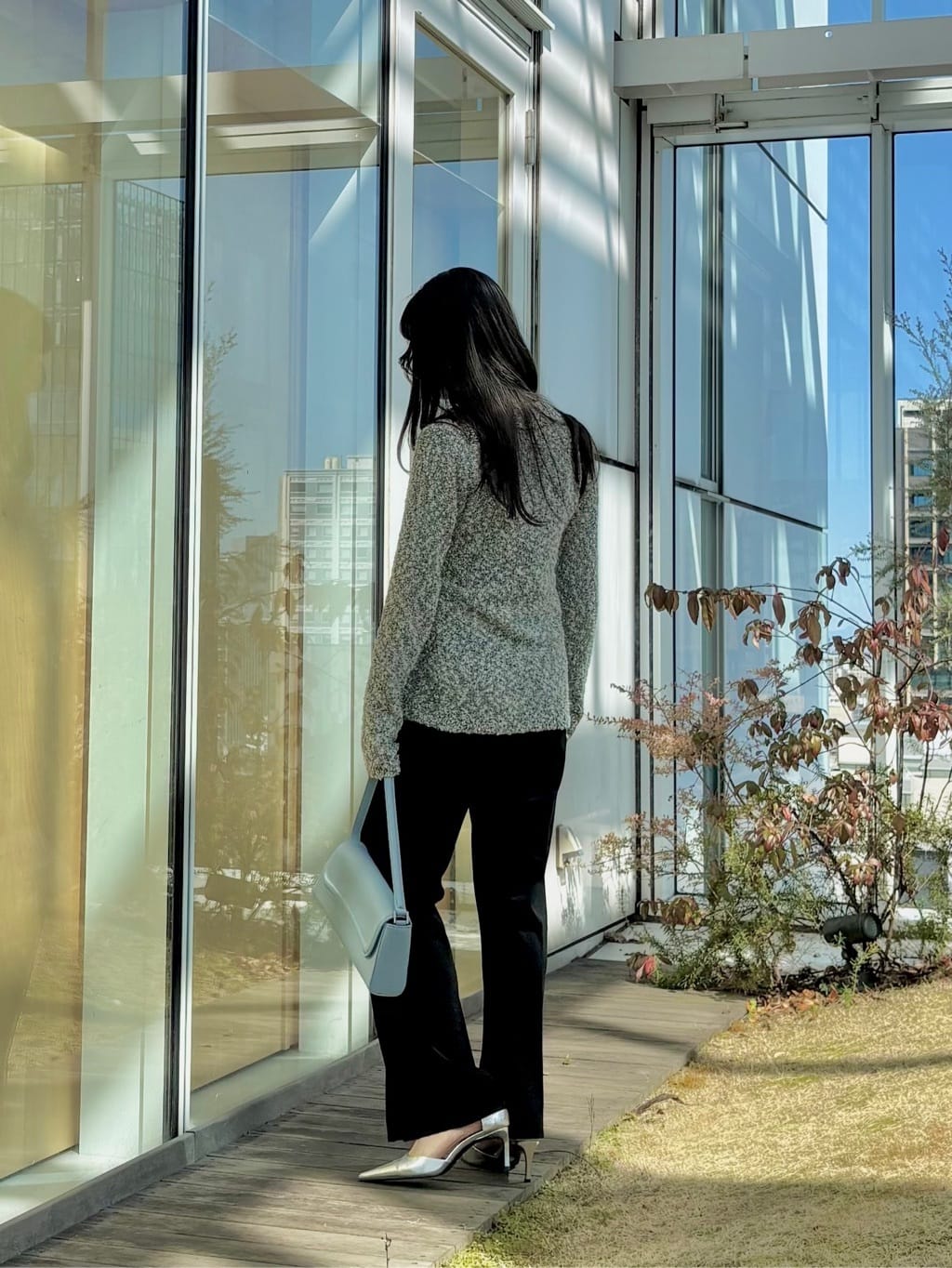 ibukiさんの「INDIVI｜ブークレポロニット」を使ったコーディネート