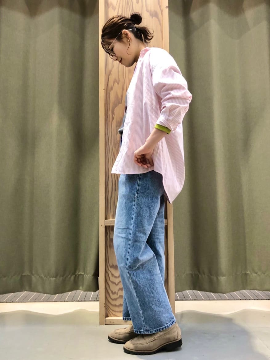ころさんの「THE SHOP TK｜【POLO BCS 別注】ストライプOXシャツ」を使ったコーディネート