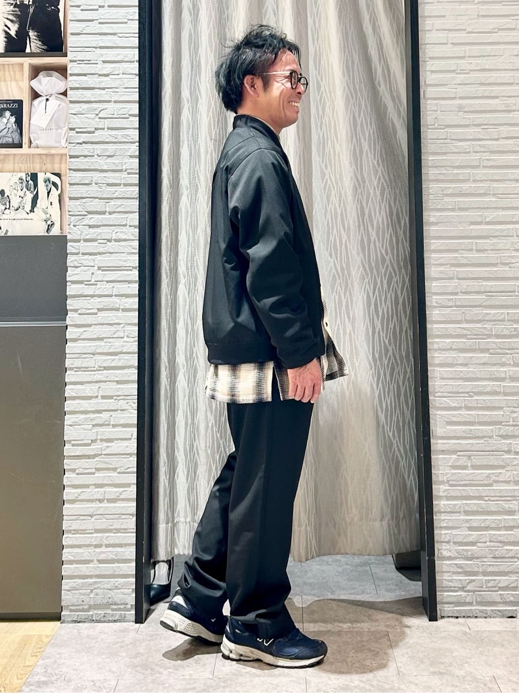 KENJI Iさんの「THE SHOP TK｜FLEX LINE ストレッチリブブルゾン　ストレッチ/防シワ/マシンウォッシャブル/セットアップ可」を使ったコーディネート