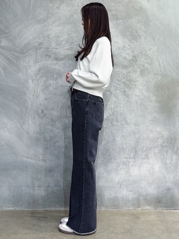 misaさんの「THE SHOP TK｜【着丈が選べる】スウェットライクラメジャカードニット」を使ったコーディネート