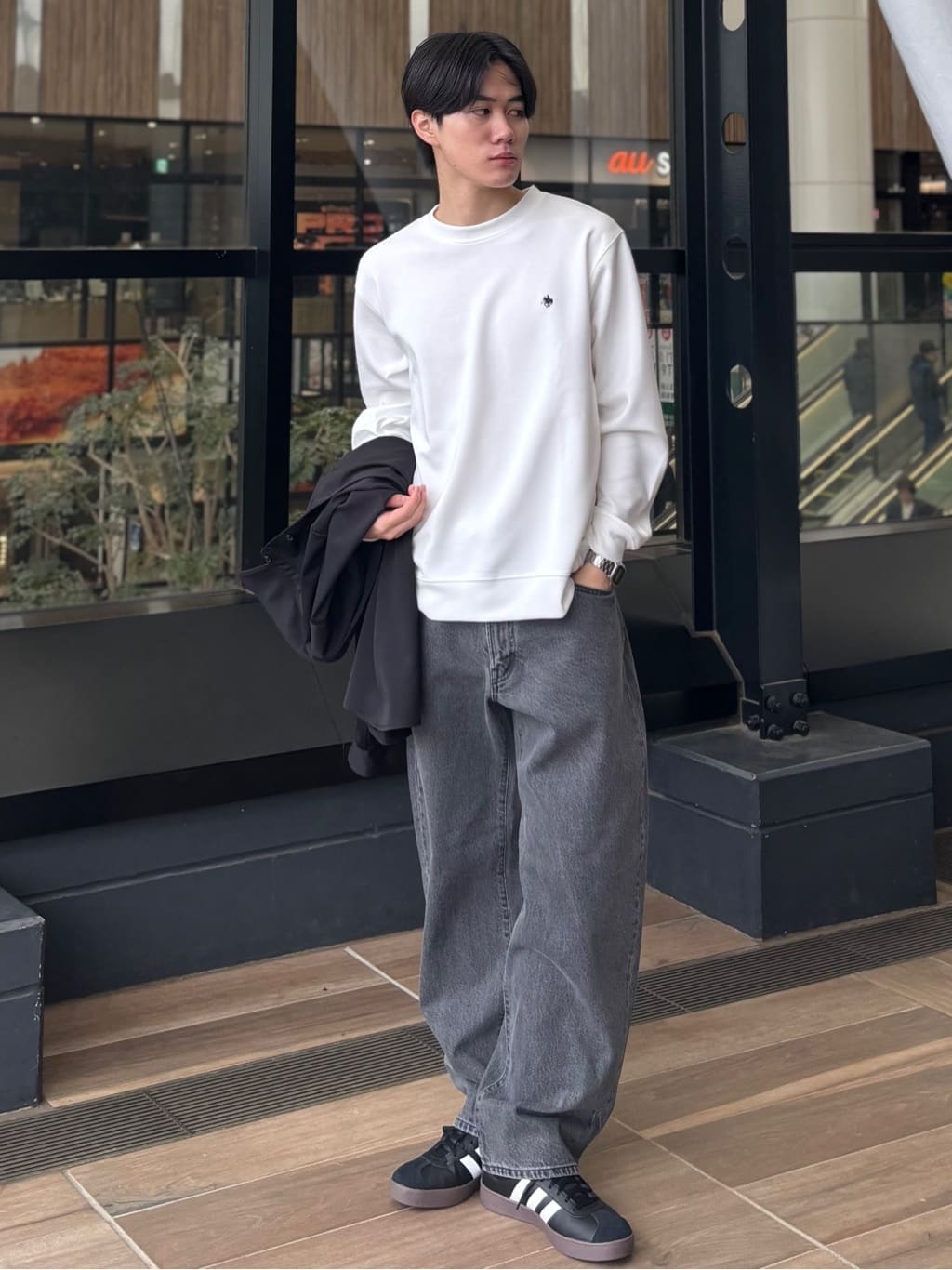 うらしーさんの「THE SHOP TK｜FLEX LINE  カバーオール　ストレッチ/防シワ/マシンウォッシャブル/セットアップ可」を使ったコーディネート
