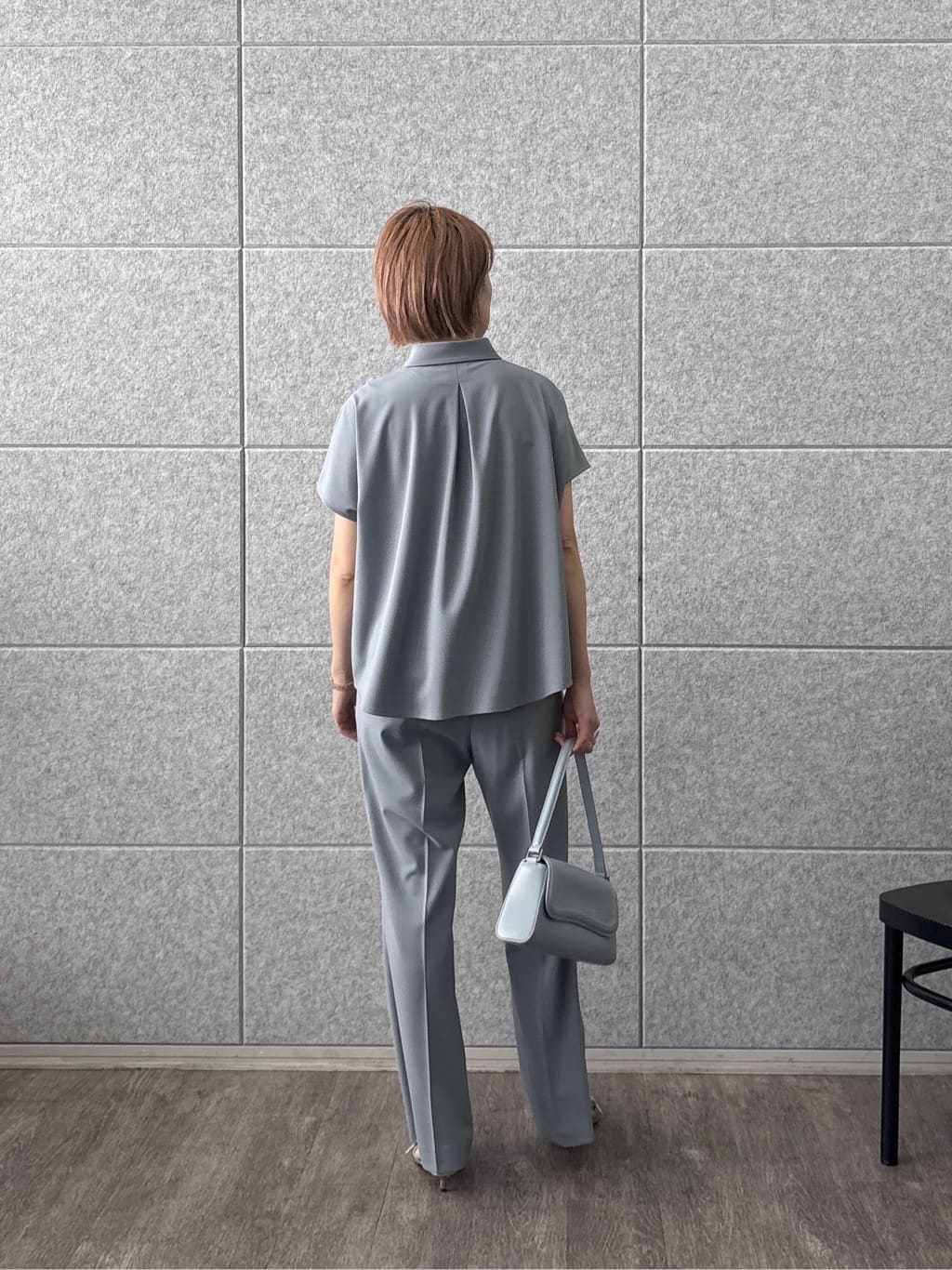mikuさんの「INDIVI｜Comfy SET UP｜フレアスリーブブラウス【セットアップ対応／通勤／カセット服／接触冷感／UV」を使ったコーディネート
