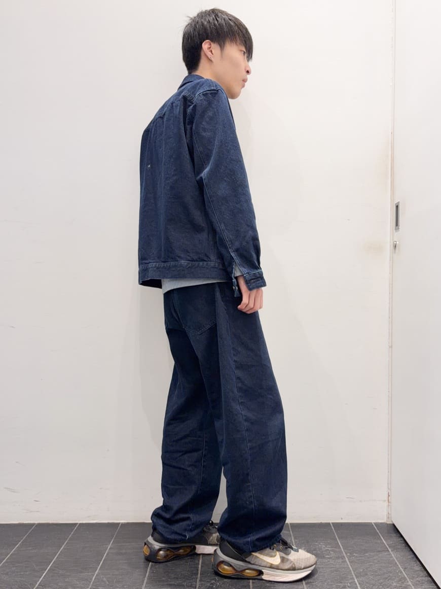 ちびちゃんさんの「THE SHOP TK｜【大人にも取り入れやすい】デニムジャケット セットアップ可/洗濯機OK」を使ったコーディネート