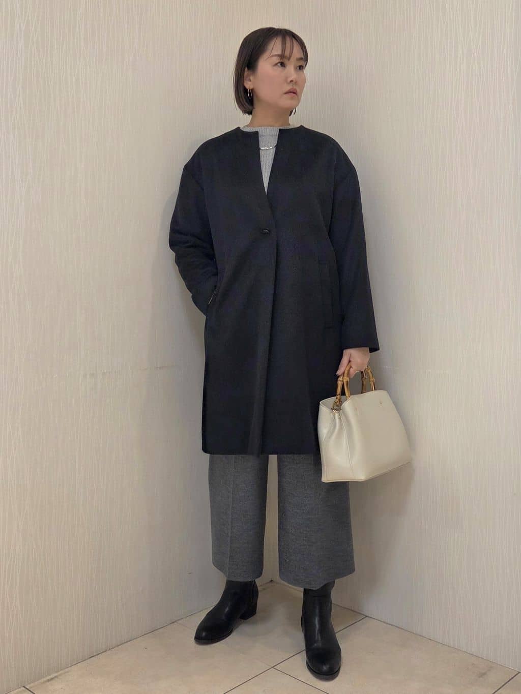 naokoさんの「UNTITLED｜【セットアップ可/ゆったり】ウール混ラメニット」を使ったコーディネート
