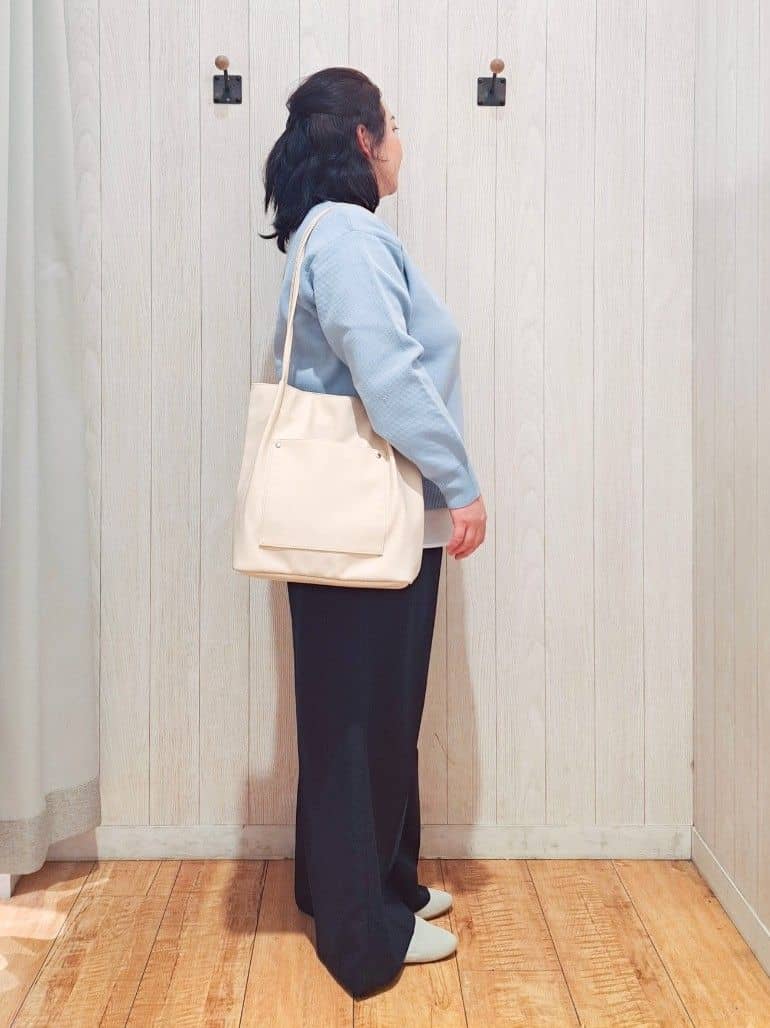 kotomiさんの「SHOO･LA･RUE｜【NEW/22.5㎝-24.5㎝】洗えてサラサラ ニットパンプス」を使ったコーディネート