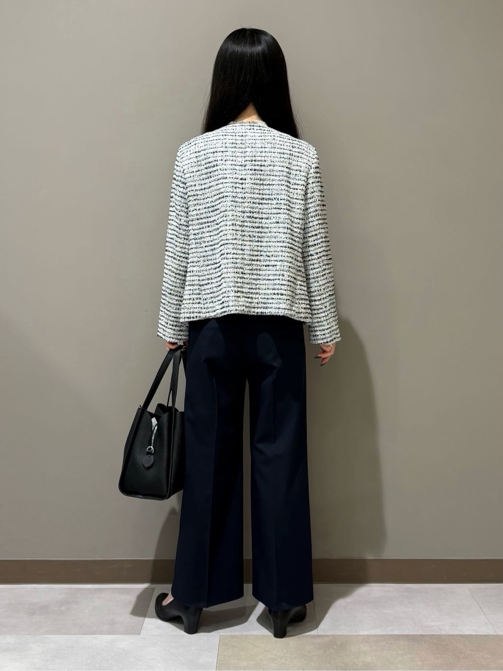 KEIKOさんの「INDIVI｜【セレモニー／洗える】ミックスツイードライトジャケット」を使ったコーディネート