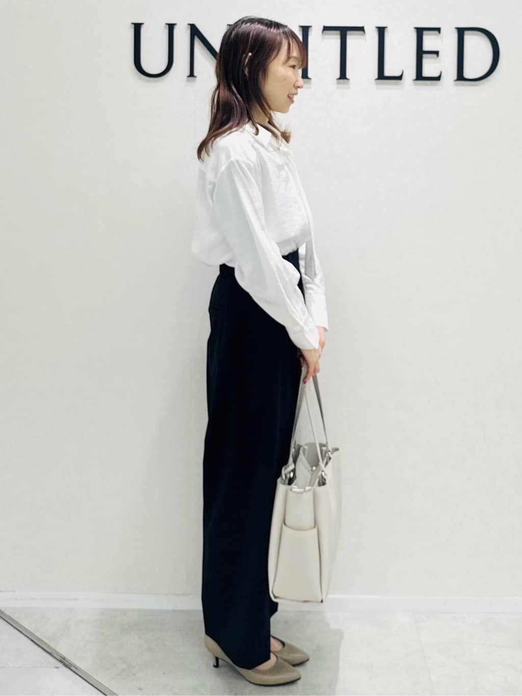Miwaさんの「UNTITLED｜◆【洗える/ストレッチ性】ダブルブレストジャケット」を使ったコーディネート