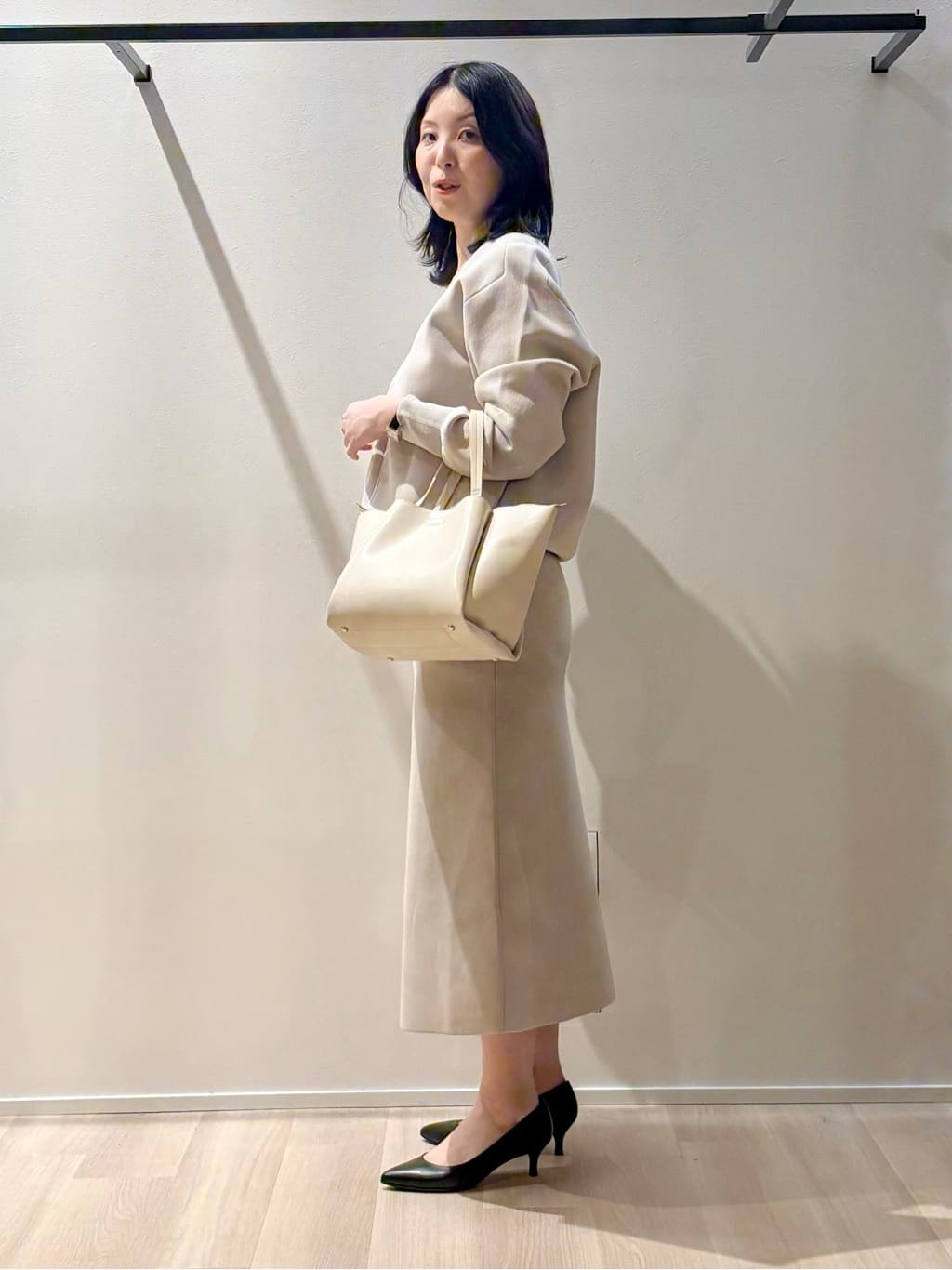 yさんの「UNTITLED｜◆【軽羽織り/セットアップ可】ジップアップニットカーディガン」を使ったコーディネート