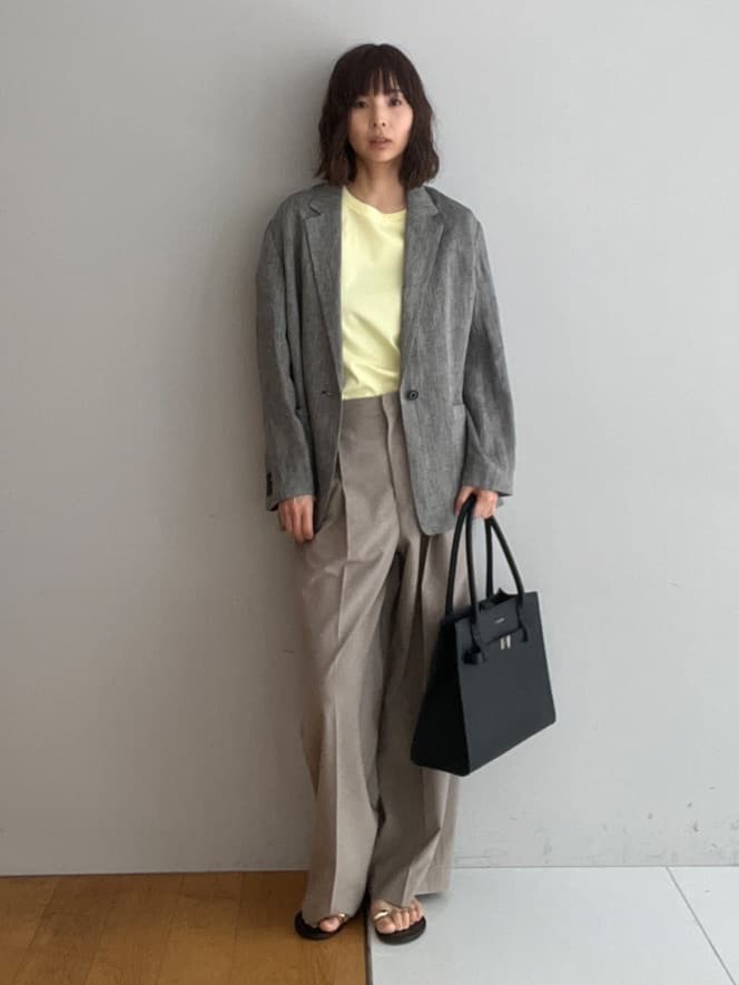 misaさんの「DRESSTERIOR｜◆ウォッシャブルコットンカシミヤプルオーバーニット」を使ったコーディネート