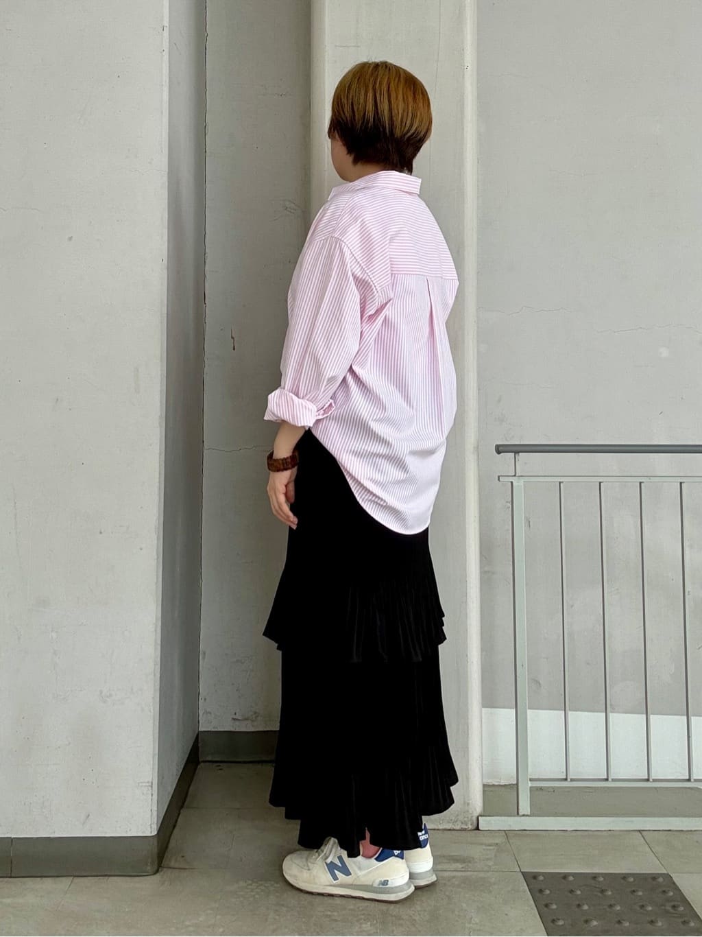 aiさんの「THE SHOP TK｜【POLO BCS 別注】ストライプOXシャツ」を使ったコーディネート