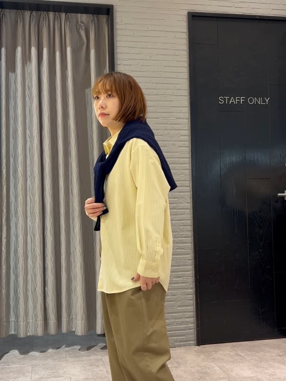 ga_riさんの「THE SHOP TK｜【POLO BCS 別注】ケーブルカーディガン」を使ったコーディネート
