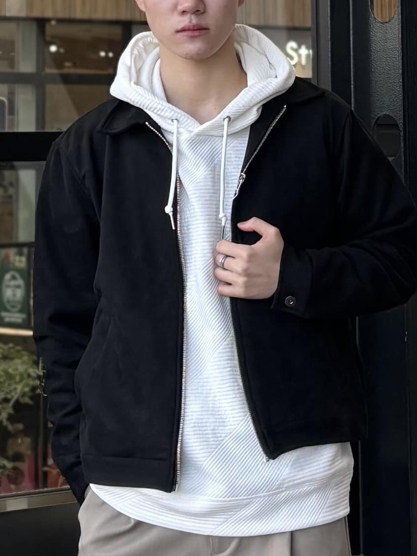 うらしーさんの「THE SHOP TK｜【さりげない表情が、品よく映える。】ふくれジャカードパーカ」を使ったコーディネート