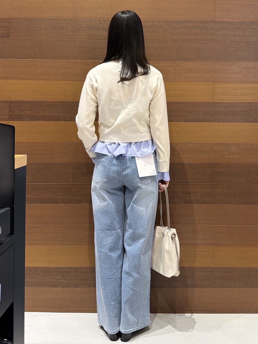 さやさんの「OPAQUE.CLIP｜ポロ衿シャツドッキングニット【洗濯機OK】」を使ったコーディネート