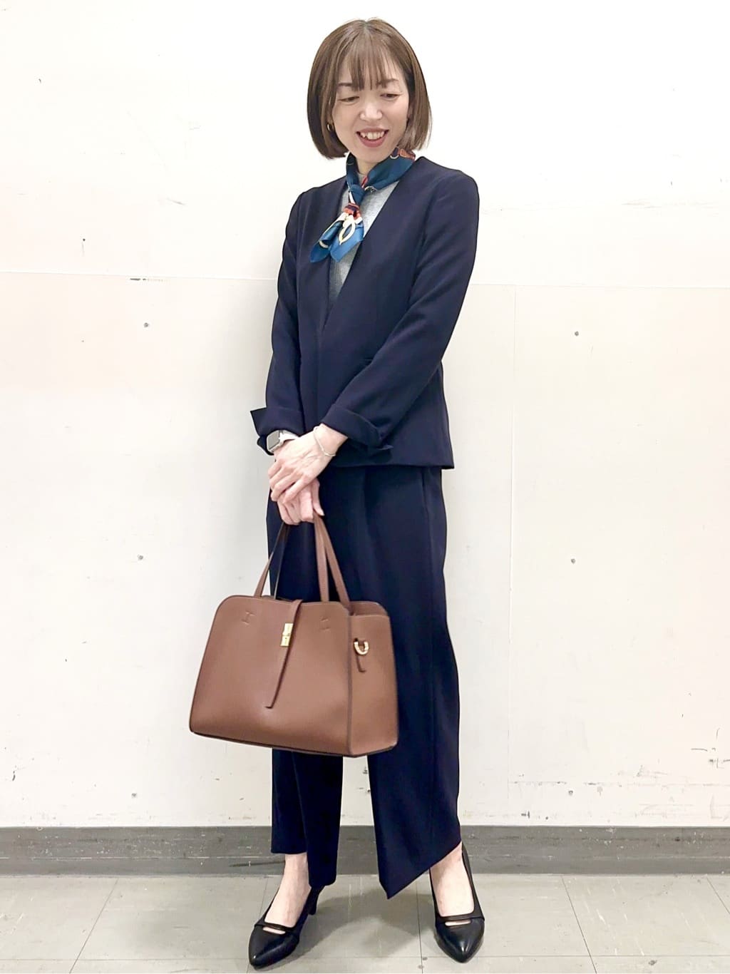 イト子さんの「Reflect｜【選べる5色／アンサンブル可】プチハイネックリブニット」を使ったコーディネート