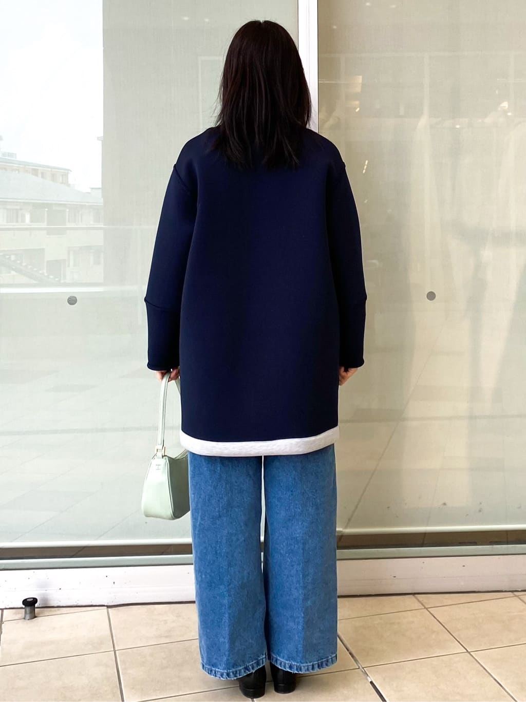 Jeanさんの「OPAQUE.CLIP｜リバーシブル配色ノーカラーコート【洗濯機OK】」を使ったコーディネート