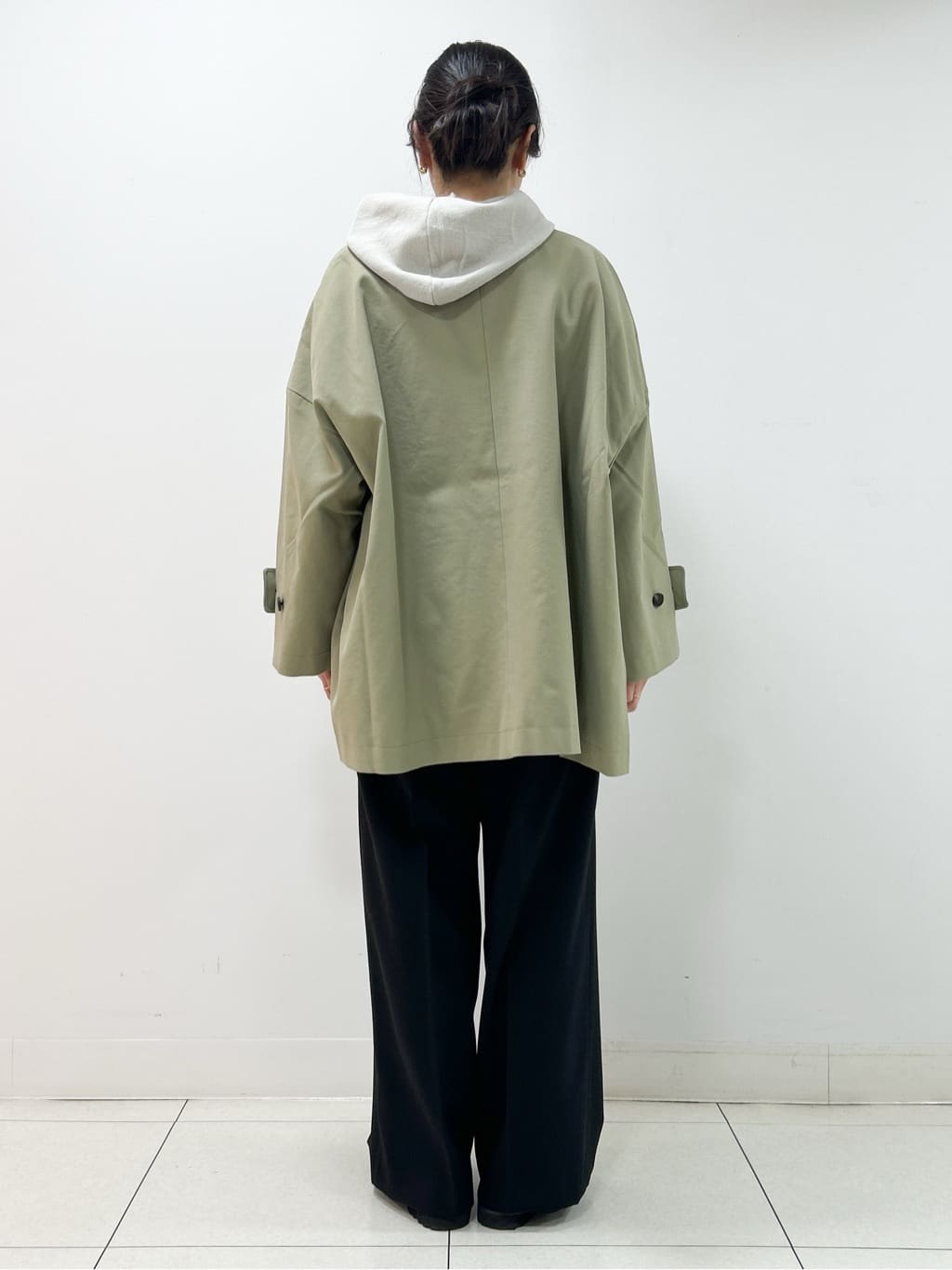 Kaiさんの「Dessin｜【花粉ガード/撥水加工/洗える】クルーネックスプリングコート」を使ったコーディネート