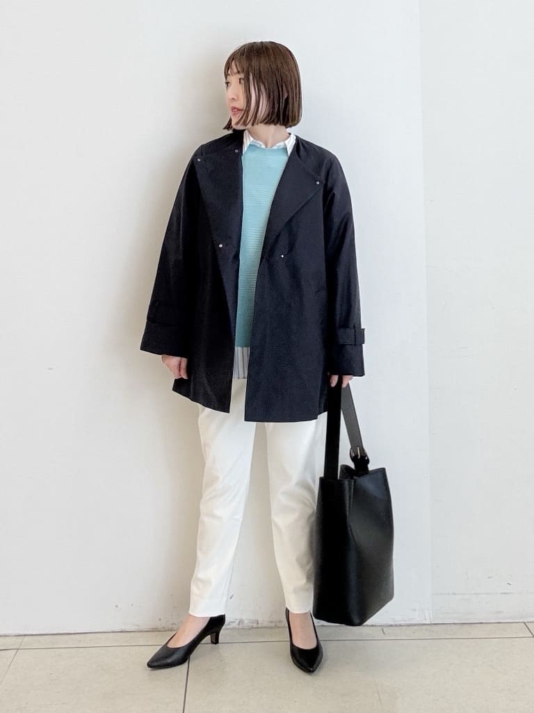 yoshiyaさんの「INDIVI｜【ラム革／美脚／通勤】レザーパンプス」を使ったコーディネート
