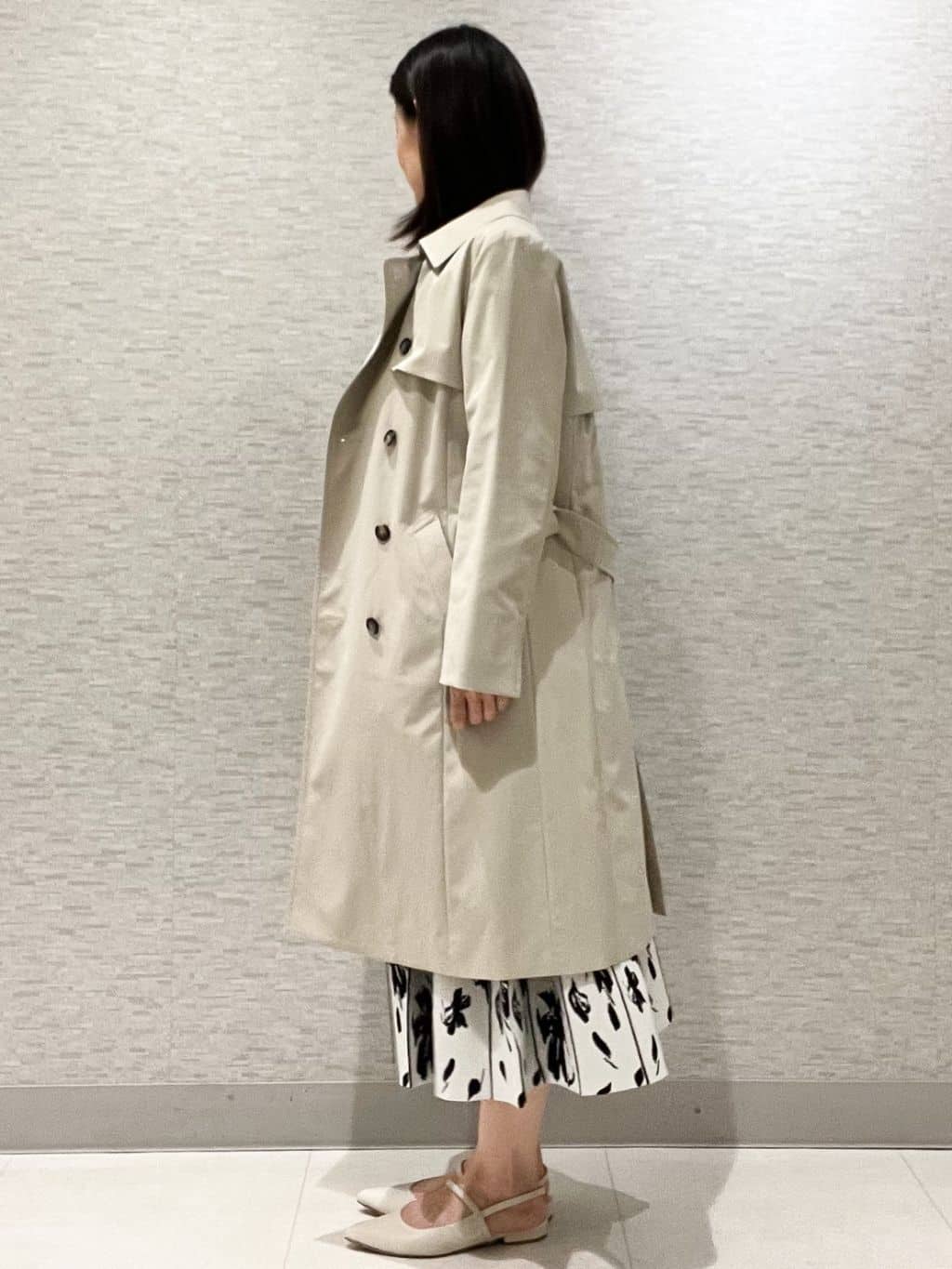 marikoさんの「Reflect｜【通勤／ライナー取り外し可】中綿ライナー付トレンチコート」を使ったコーディネート