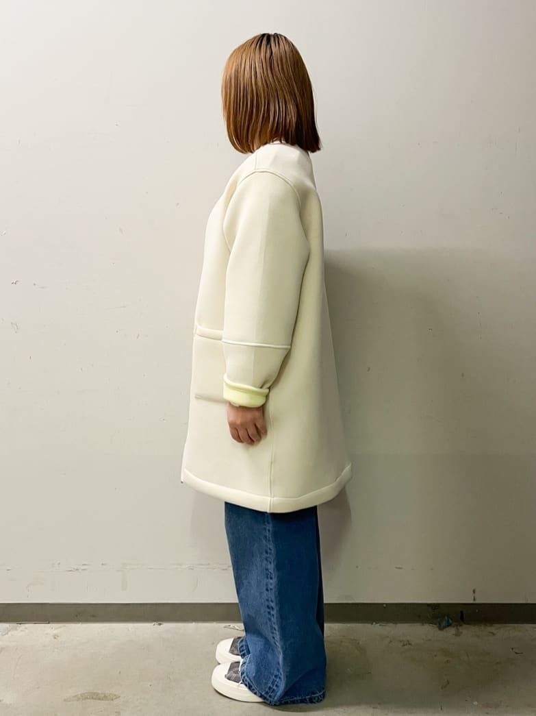 なかさんの「OPAQUE.CLIP｜リバーシブル配色ノーカラーコート【洗濯機OK】」を使ったコーディネート