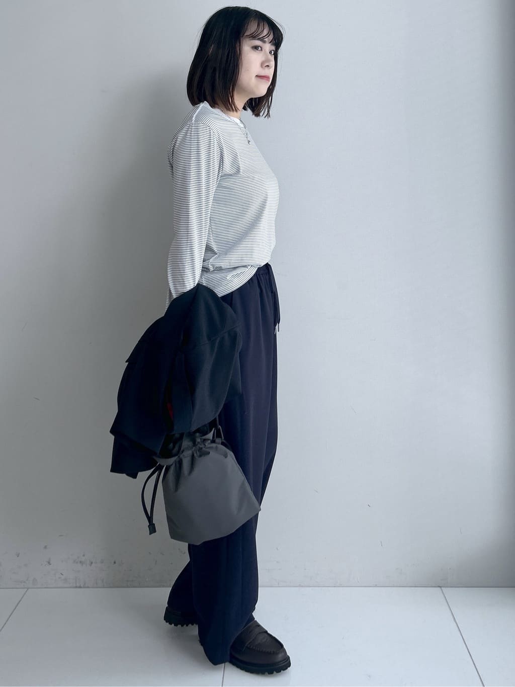 Hirokaさんの「Dessin｜【洗える】シアーチュールポイントカットソー」を使ったコーディネート