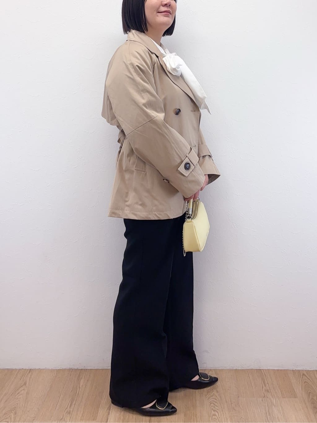 Takeさんの「OPAQUE.CLIP｜《通勤対応》ボウタイシャツブラウス【洗濯機OK】」を使ったコーディネート