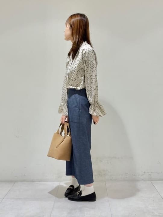 kyokaさんの「UNTITLED｜【洗える/後ろウエストゴム】オックスアイラインスカート」を使ったコーディネート