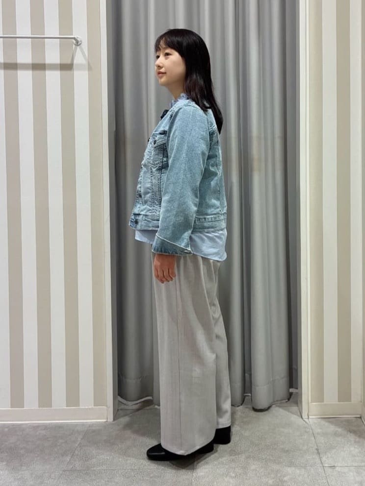 vanseさんの「SHOO･LA･RUE｜【洗濯機可/S-LL】フラップポケットがアクセント ヘリンボーンワイドパンツ」を使ったコーディネート