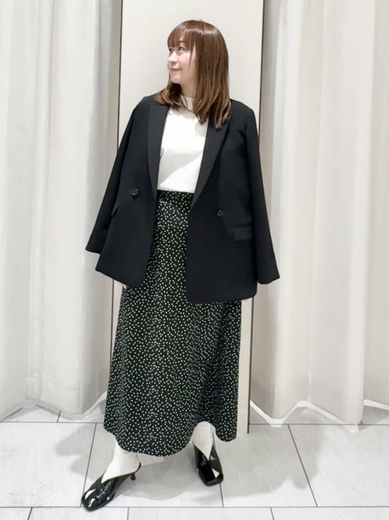 ʏᴜᴋɪᴋᴏさんの「UNTITLED｜◆【洗える/ストレッチ性】ダブルブレストジャケット」を使ったコーディネート