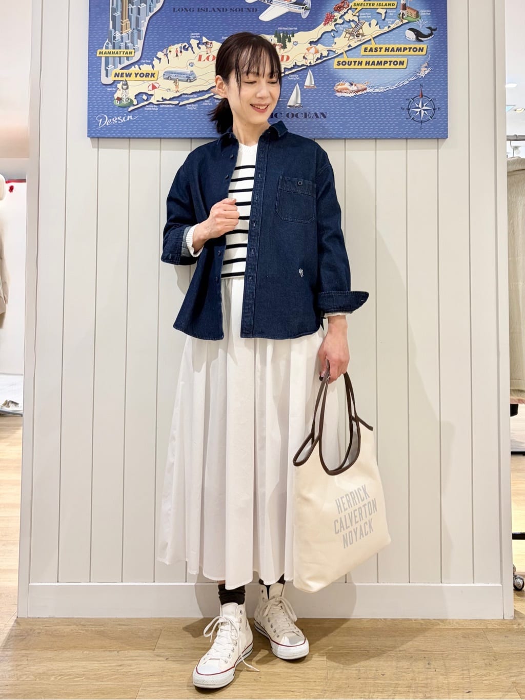 uwatokoさんの「Dessin｜【ユニセックス/洗える】10OZデニムシャツ」を使ったコーディネート
