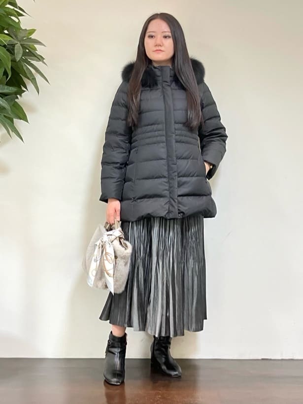 カレンさんの「UNTITLED｜【8色展開/洗える】ウールカシミヤ ハイネックニット」を使ったコーディネート