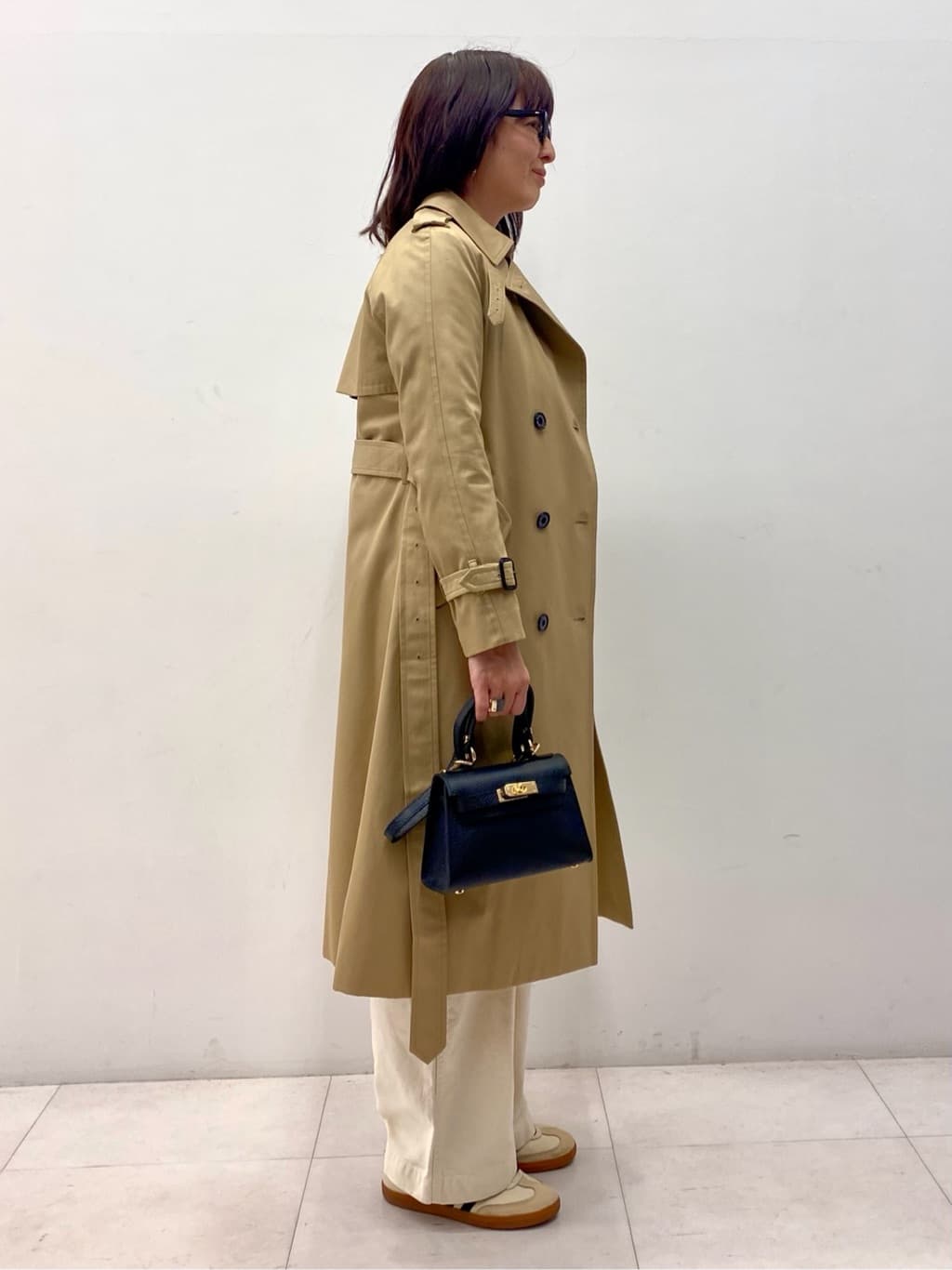 Sawaguchiさんの「DRESSTERIOR｜◆【撥水/透湿素材】コットンギャバジントレンチコート」を使ったコーディネート