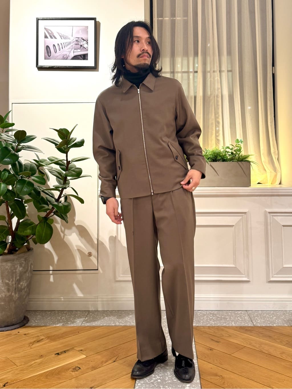 kawarataniさんの「DRESSTERIOR｜【ウォッシャブル】ウールハリントン ジャケット」を使ったコーディネート