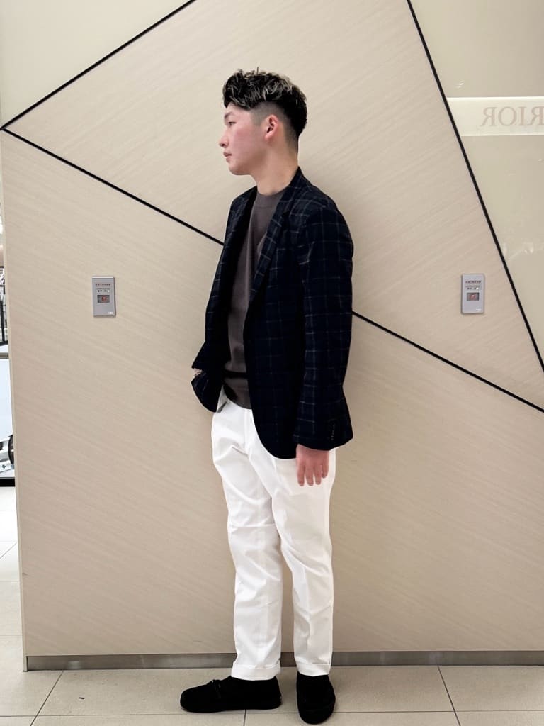 千葉亮太さんの「DRESSTERIOR｜【干場義雅&times;DRESSTERIOR/ウォッシャブル】コットントラウザーズ」を使ったコーディネート