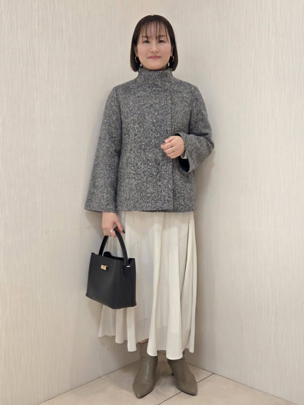 naokoさんの「UNTITLED｜【洗える】モックネックミラノリブニット」を使ったコーディネート