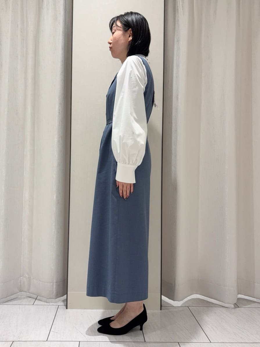 わたなべさんの「UNTITLED｜【洗える】スクエアネックジャンパースカート」を使ったコーディネート