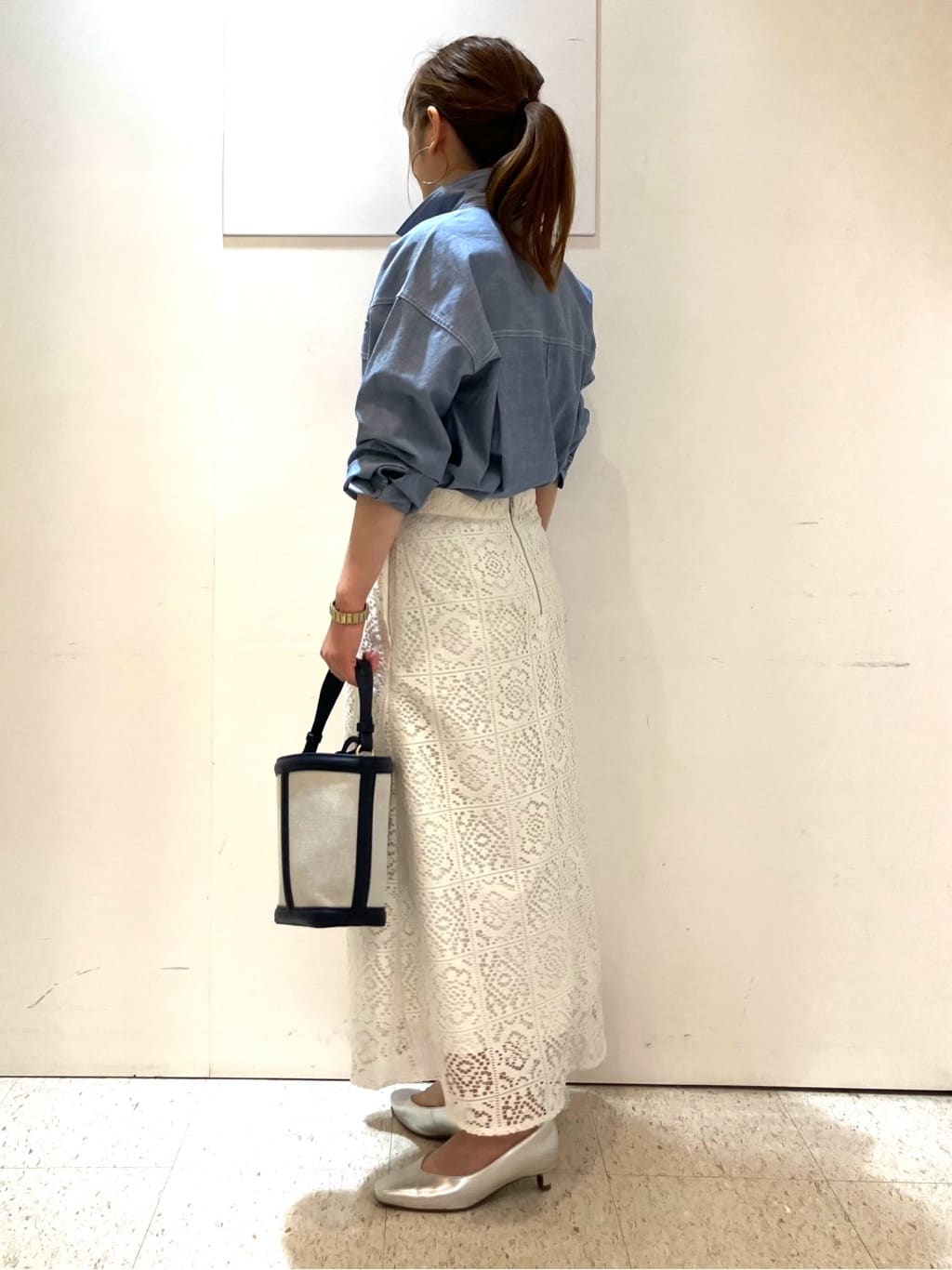 kozuさんの「Reflect｜【セットアップ可】レースミディアムスカート」を使ったコーディネート