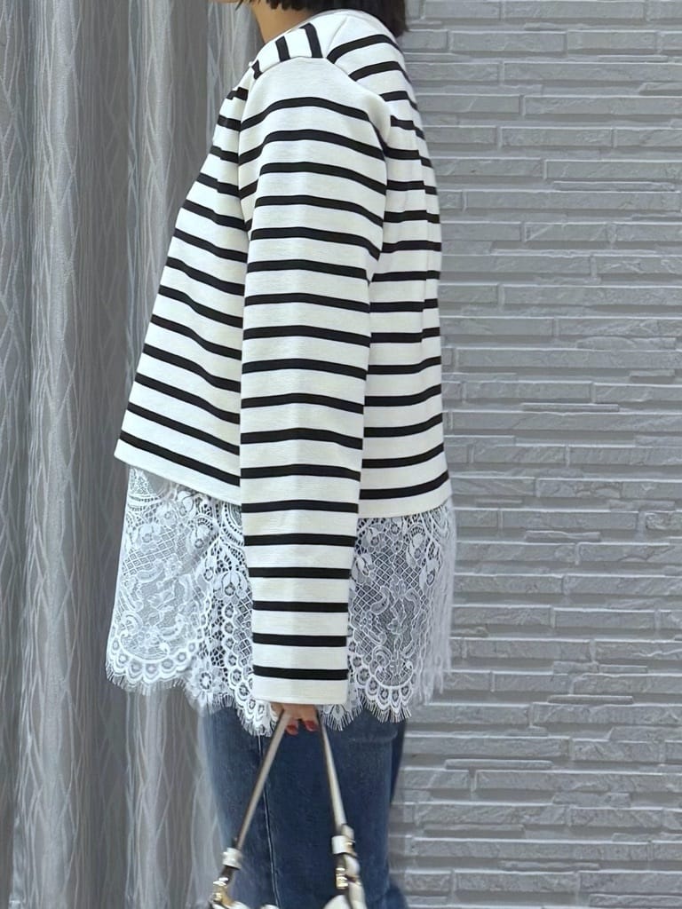 chさんの「THE SHOP TK｜ハーフミラノカーデ」を使ったコーディネート