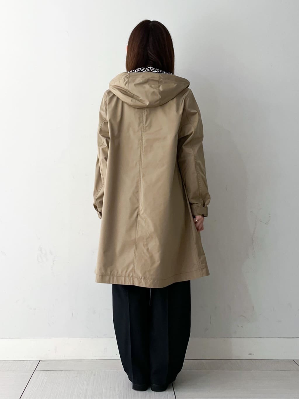 じゅんさんの「DRESSTERIOR｜【ウォッシャブル/撥水素材】撥水フーテッドツイルコート」を使ったコーディネート
