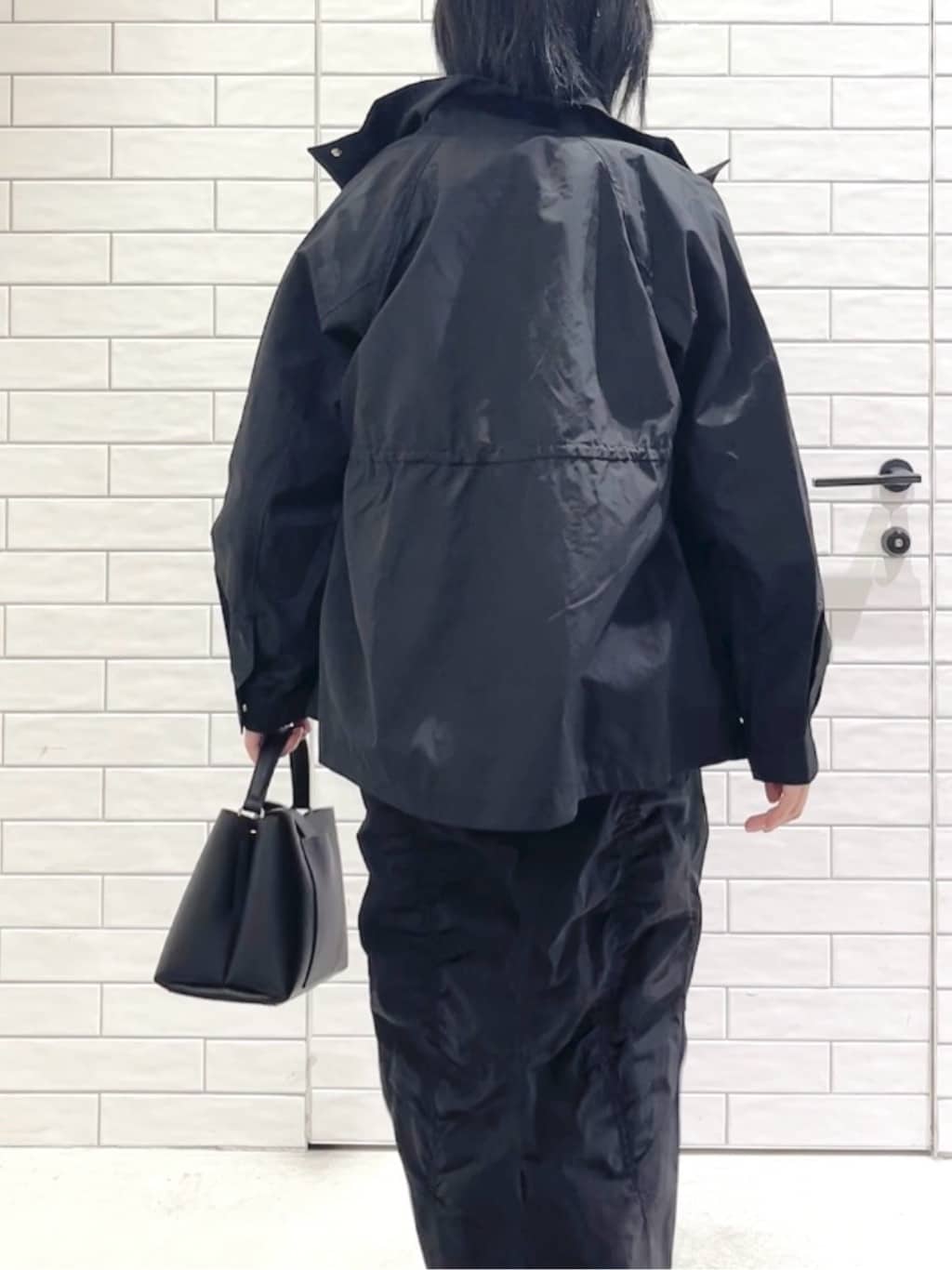しおりさんの「OPAQUE.CLIP｜撥水スタンドZIPブルゾン【洗濯機OK／UVケア／花粉対応】」を使ったコーディネート