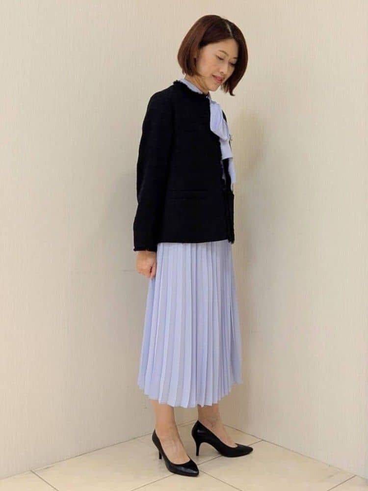 u-macoさんの「UNTITLED｜【仕事着/スーツ】ファンシーツイード ジャケット」を使ったコーディネート