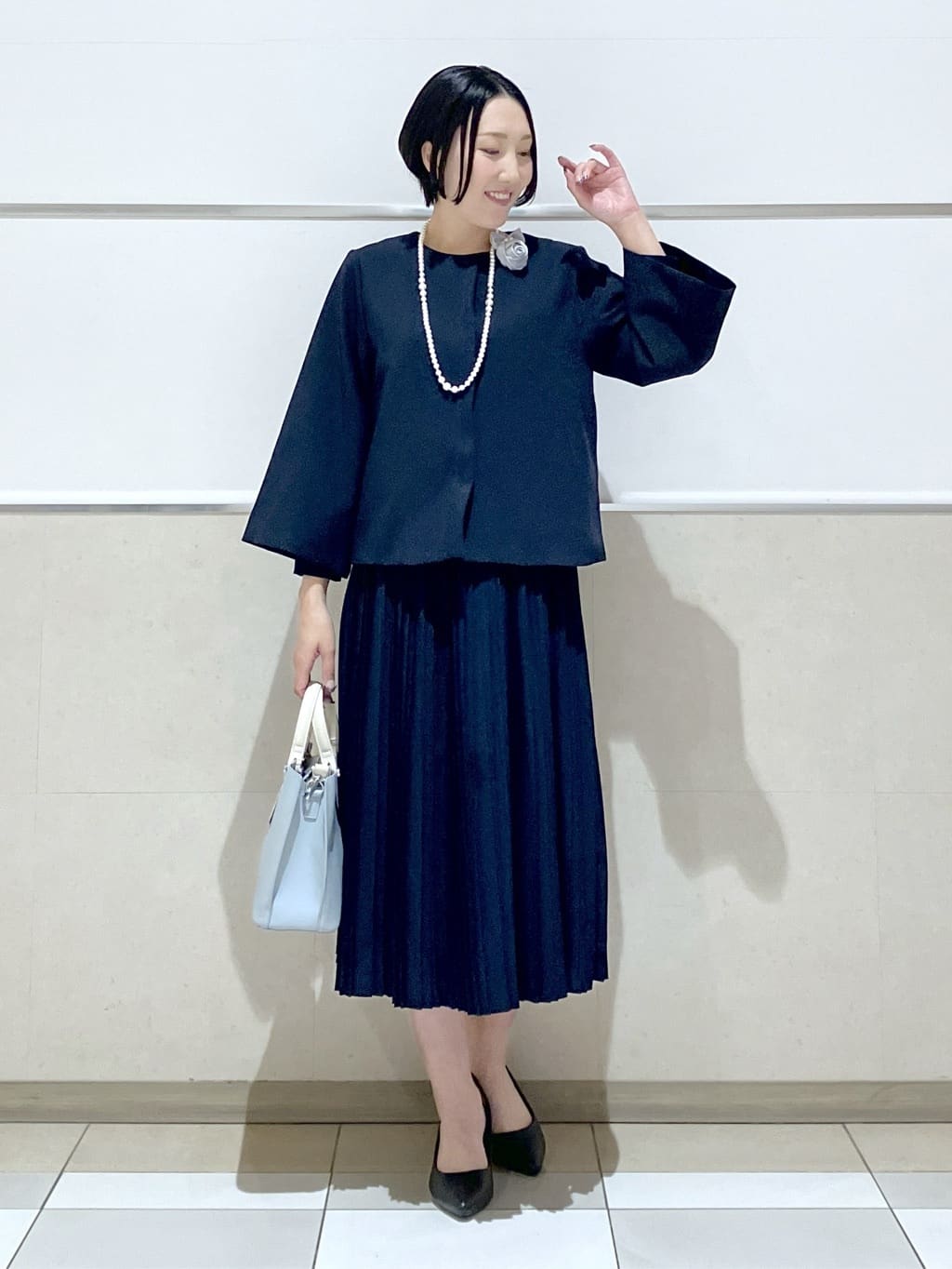 eriko さんの「Dessin｜ジョーゼットワンピース」を使ったコーディネート