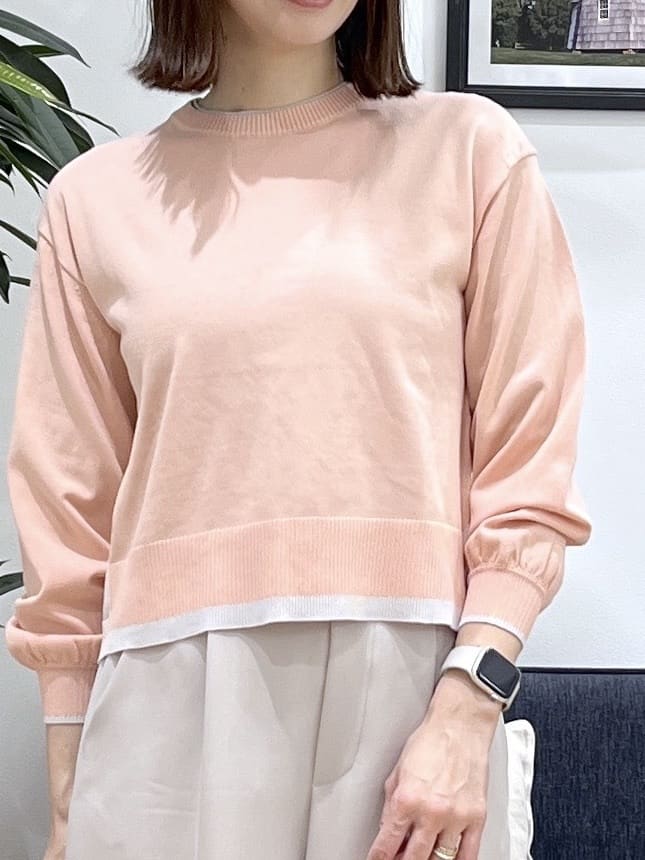 canaさんの「Dessin｜【洗える】バイカラーデザインニット」を使ったコーディネート