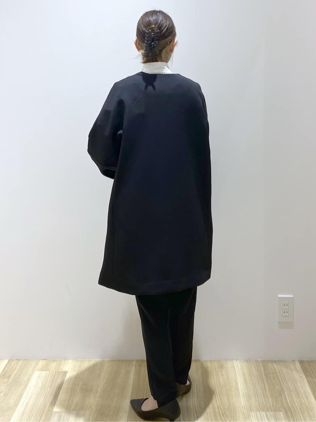 えりさんの「OPAQUE.CLIP｜ペプラムジレ／セットアップ対応可【洗濯機OK】」を使ったコーディネート