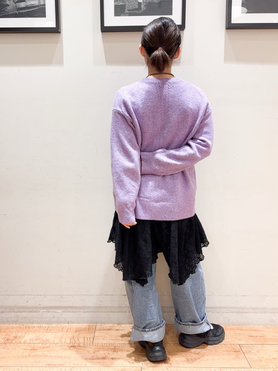 かふぇもか。さんの「SHOO･LA･RUE｜【前後2WAYネック】レイヤードスタイルにおすすめ レースキャミチュニック」を使ったコーディネート