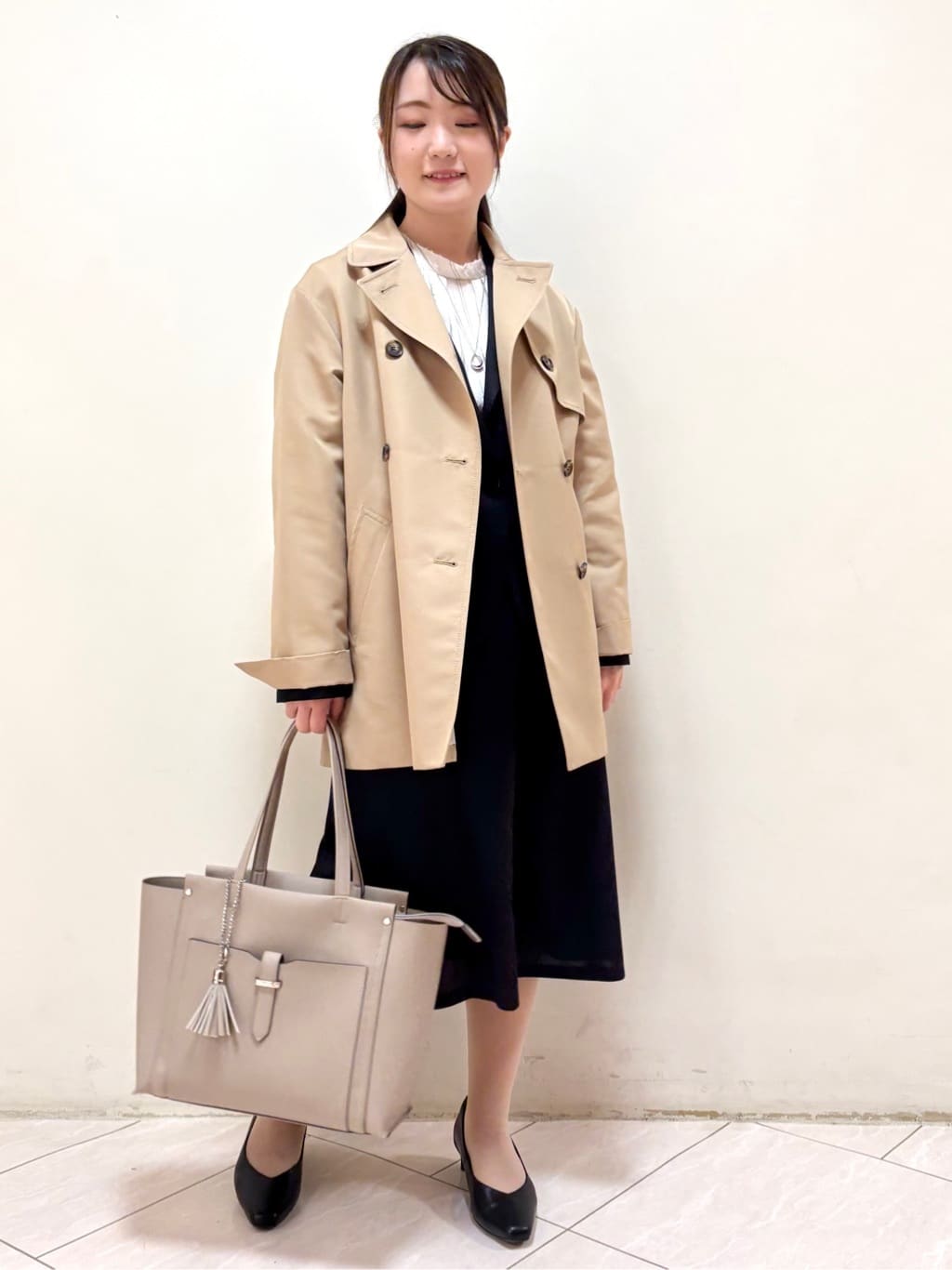 mikiさんの「Reflect｜【オン・オフ着回しやすい◎】ダブルブレストジャケット」を使ったコーディネート