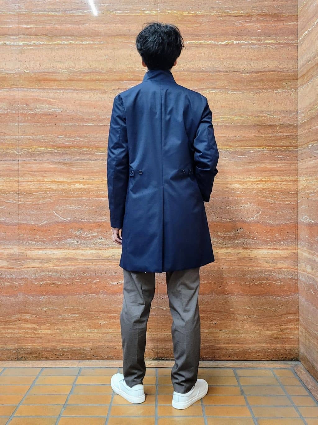 piroyaさんの「TAKEO KIKUCHI｜撥水ツイル スタンドカラー コート」を使ったコーディネート